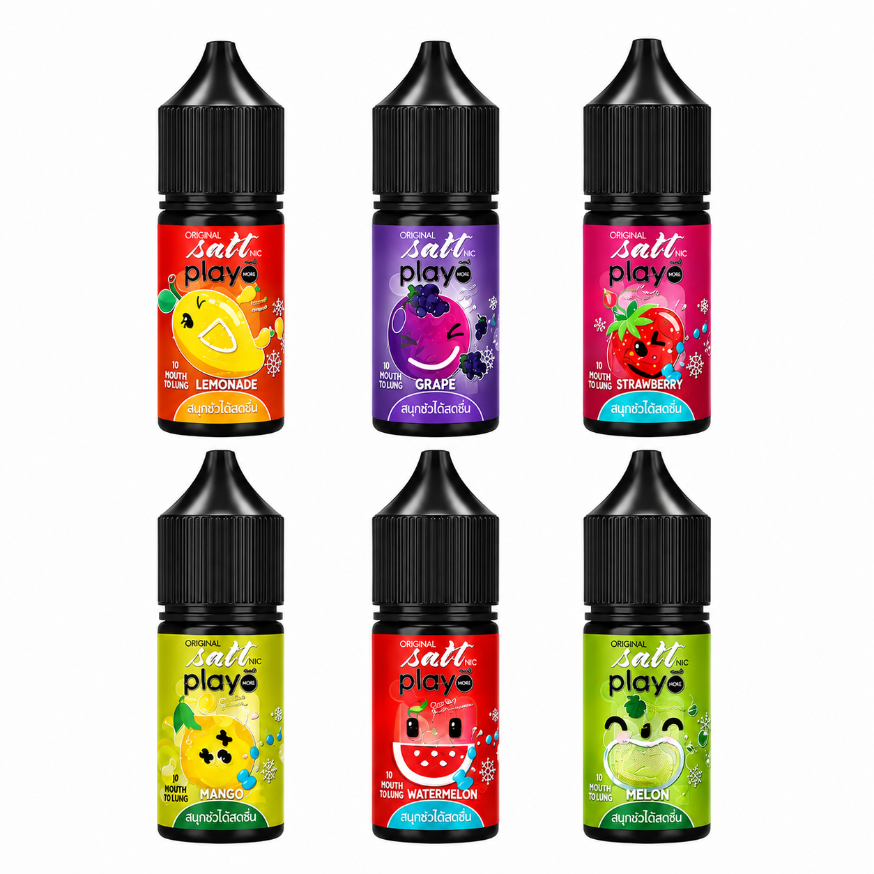 Play More Watermelon SaltNic น้ำยาซอลนิค 30ml